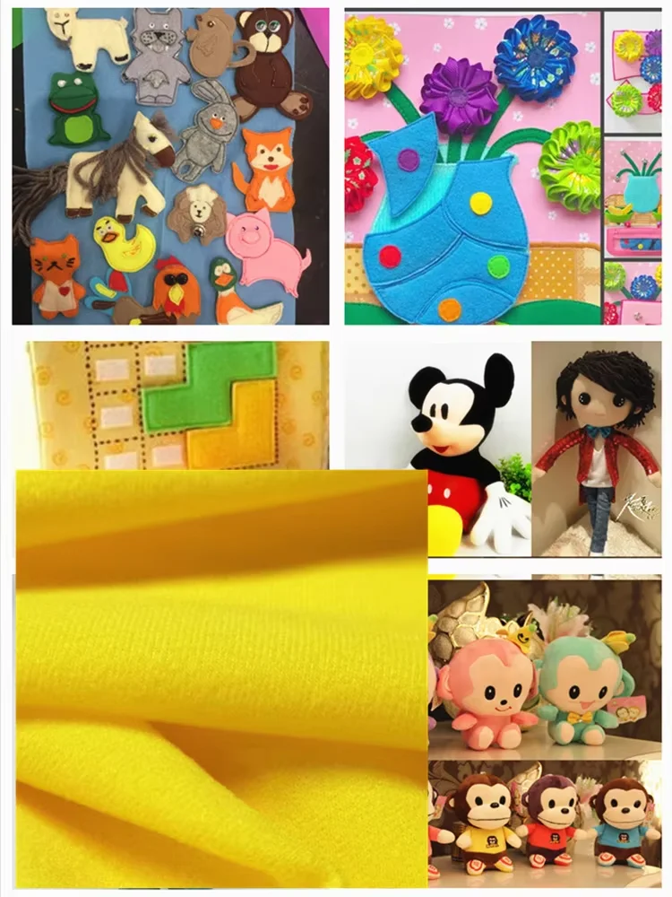40x50cm 30Colors Cheapest Polyester Loop Fleece Fabric Tricot Velvet Brushed Fabrics for Patchwork Sew Doll Body Stuffed Cloth