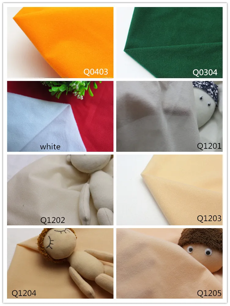 40x50cm 30Colors Cheapest Polyester Loop Fleece Fabric Tricot Velvet Brushed Fabrics for Patchwork Sew Doll Body Stuffed Cloth