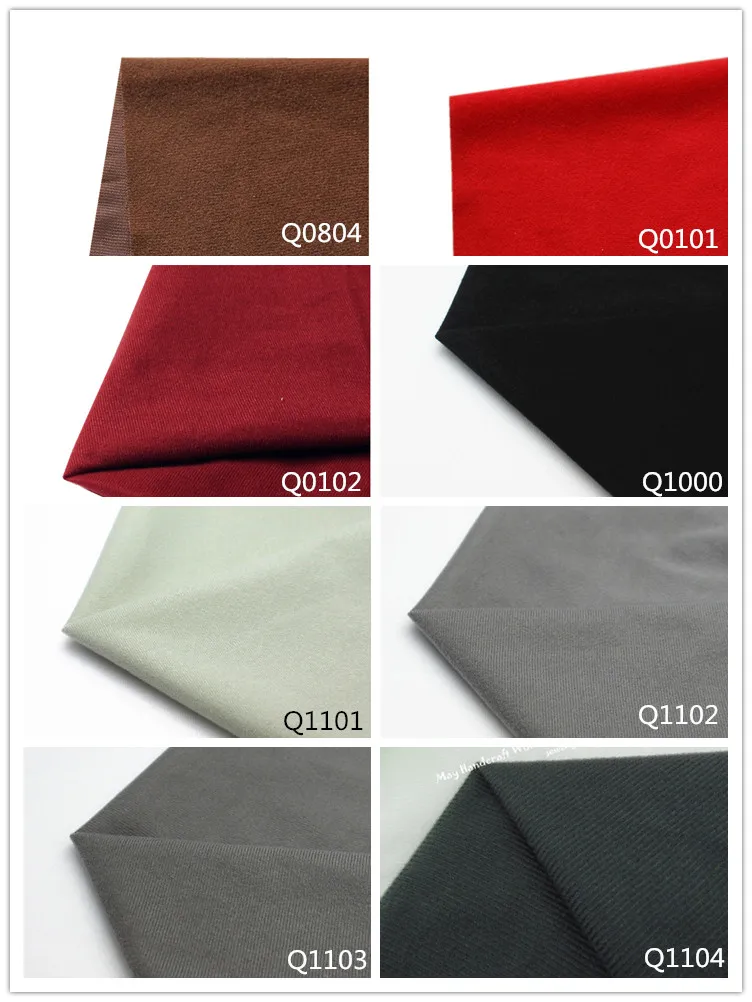 40x50cm 30Colors Cheapest Polyester Loop Fleece Fabric Tricot Velvet Brushed Fabrics for Patchwork Sew Doll Body Stuffed Cloth
