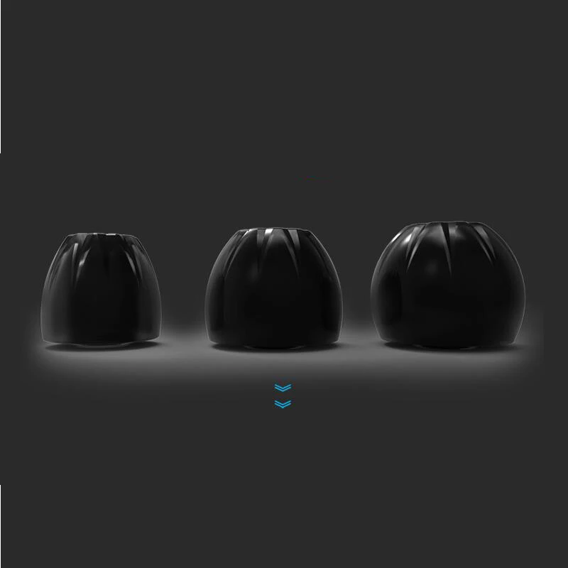 In-Ear Earcaps For KZ Earphones Silicone Covers Cap Replacement Earbud Tips Earbuds Eartips Earplug Ear Pads Cushion 6pcs/3pairs