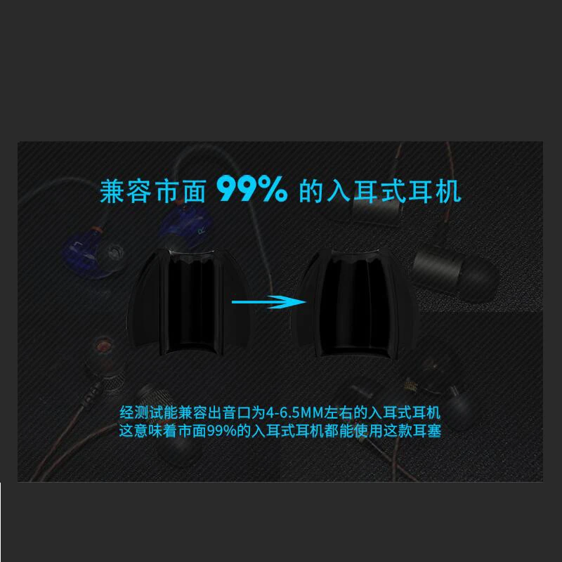 In-Ear Earcaps For KZ Earphones Silicone Covers Cap Replacement Earbud Tips Earbuds Eartips Earplug Ear Pads Cushion 6pcs/3pairs