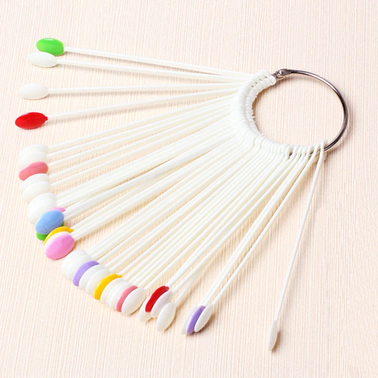 False Nail Tips fan Nature Clear Black 12/24/32/50 pcs/set Finger Full Card Nail Art Display Practice Polish all for Manicure