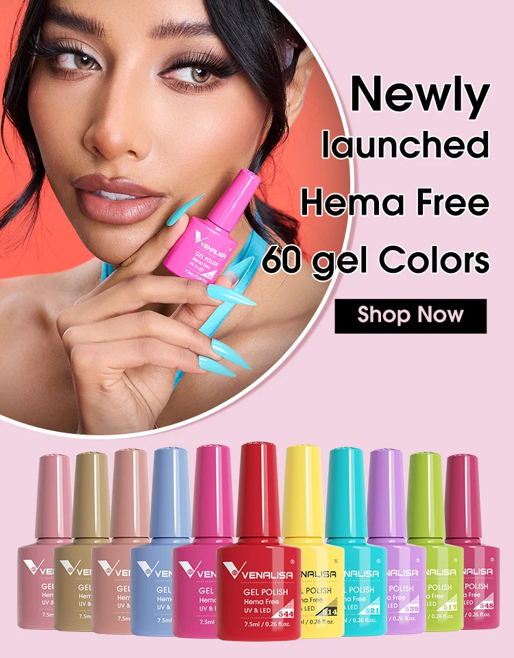 Venalisa New Acrylic Gel Poly Extension Nail Gel Soak Off UV LED Durable Gel Slice Tips Fast Dry Clear Jelly Gel Base Top Coat