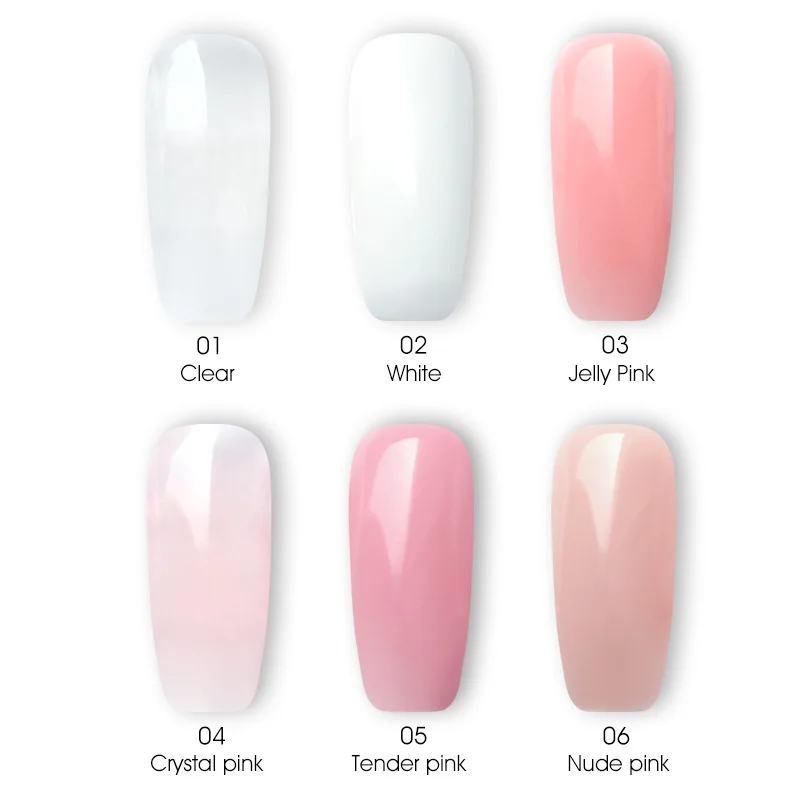 Venalisa New Acrylic Gel Poly Extension Nail Gel Soak Off UV LED Durable Gel Slice Tips Fast Dry Clear Jelly Gel Base Top Coat