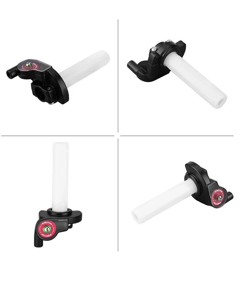 Sclmotos- 22mm Motorcycle Racing Aluminum Visible Quick Twist Gas Throttle Settle Grips Dirt Pit Bike ATV UTV XR50 CRF50 KLX
