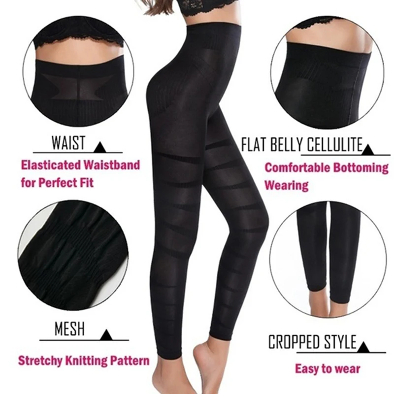 Shapewear Anti Cellulite Compression Leggings Leg Slimming Body Shaper High Waist Tummy Control Panties Thigh Sculpting Slimmer