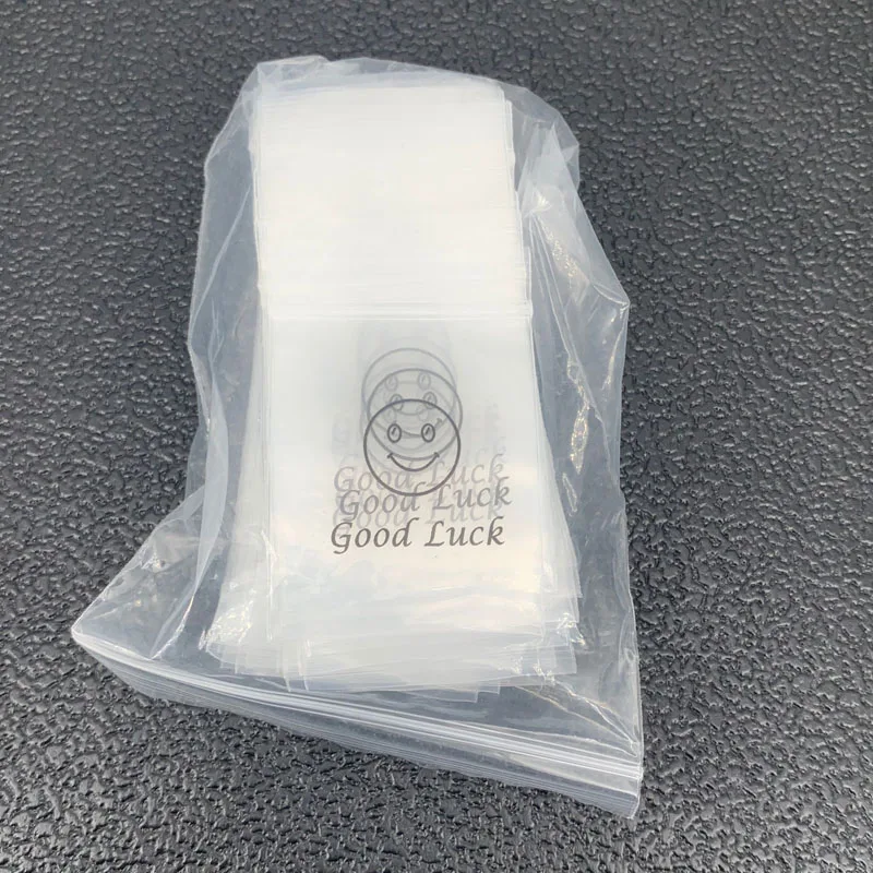 100pcs/pack 4*6cm 5/8mm Smile Pictures OPP Ziplock Bag ZIP Bag Plastic Sealed Bags Waterproof Jewelry Packing Display
