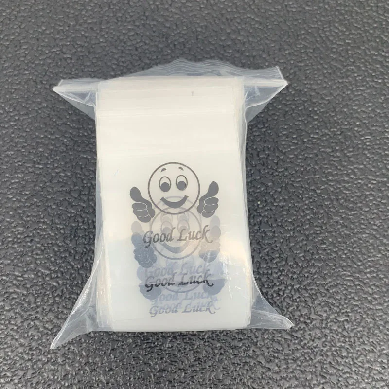 100pcs/pack 4*6cm 5/8mm Smile Pictures OPP Ziplock Bag ZIP Bag Plastic Sealed Bags Waterproof Jewelry Packing Display