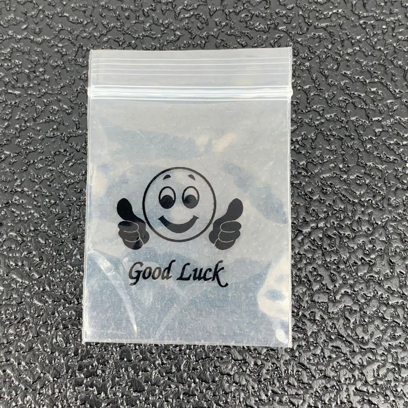 100pcs/pack 4*6cm 5/8mm Smile Pictures OPP Ziplock Bag ZIP Bag Plastic Sealed Bags Waterproof Jewelry Packing Display