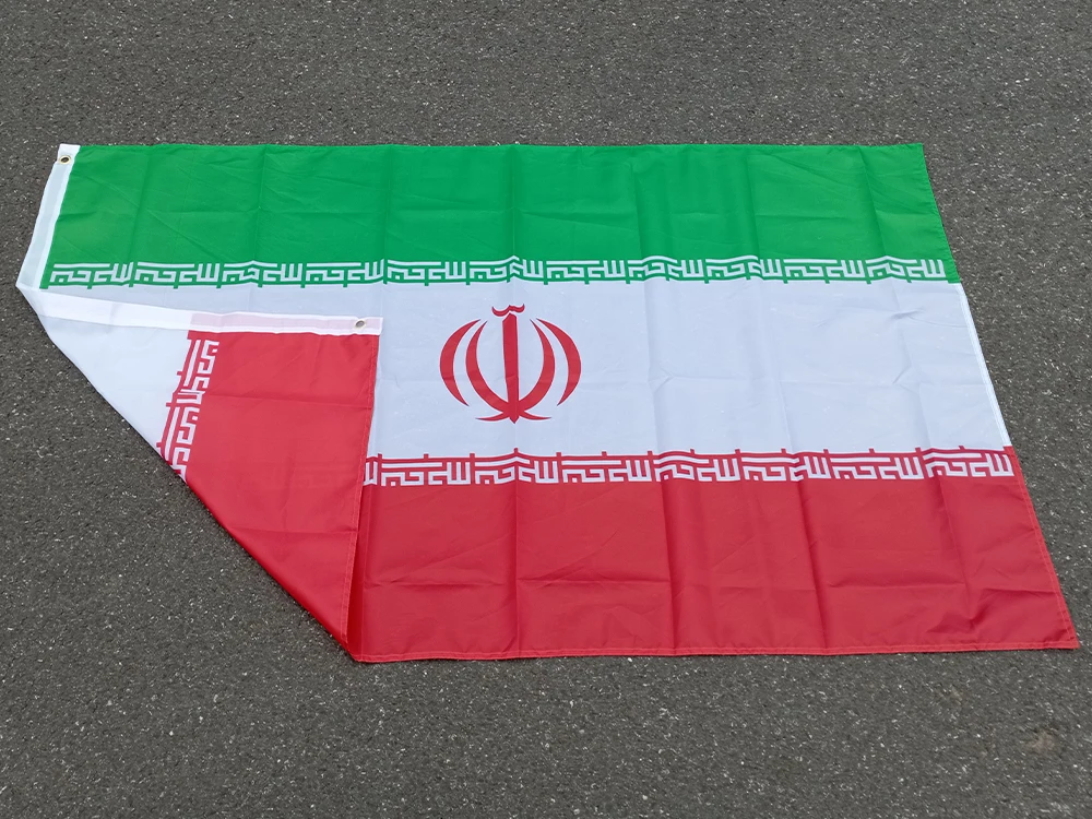 Aerlxemrbrae Iran Flag Nation 3ft X 5ft Polyester Banner Flying 150*90cm Custom Flag