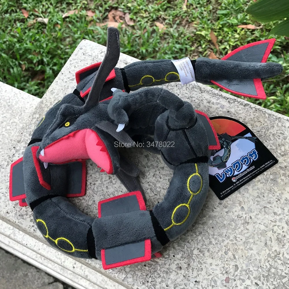 2 Styles Pokemon Dragon Plush Toy Mega Rayquaza 78CM Green And Shiny Black Soft Stuffed Animal Cartoon Figures Doll