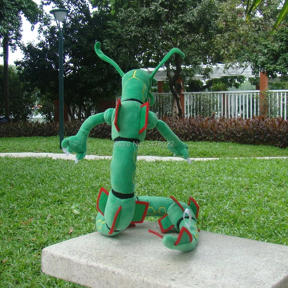 2 Styles Pokemon Dragon Plush Toy Mega Rayquaza 78CM Green And Shiny Black Soft Stuffed Animal Cartoon Figures Doll