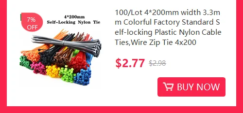 100/Lot 3*150mm Zip Ties Width 2.5mm Colorful Factory Standard Self-locking Plastic Cable Ties 3x150