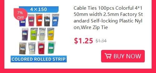 100/Lot 3*150mm Zip Ties Width 2.5mm Colorful Factory Standard Self-locking Plastic Cable Ties 3x150