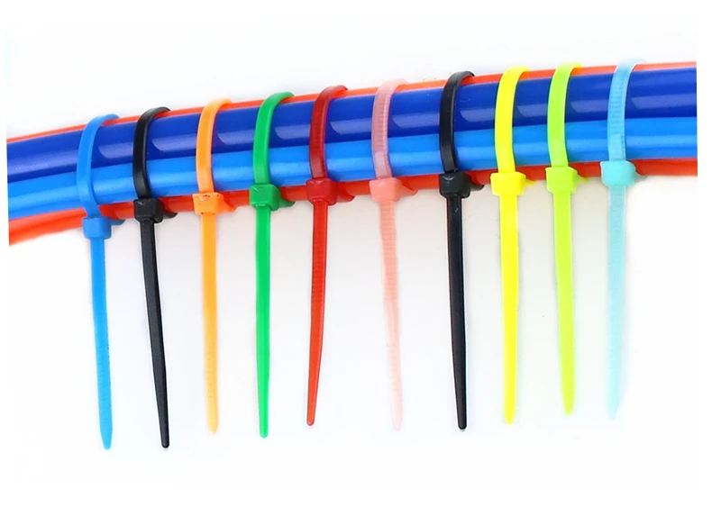 100/Lot 3*150mm Zip Ties Width 2.5mm Colorful Factory Standard Self-locking Plastic Cable Ties 3x150