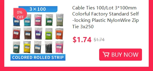 100/Lot 3*150mm Zip Ties Width 2.5mm Colorful Factory Standard Self-locking Plastic Cable Ties 3x150