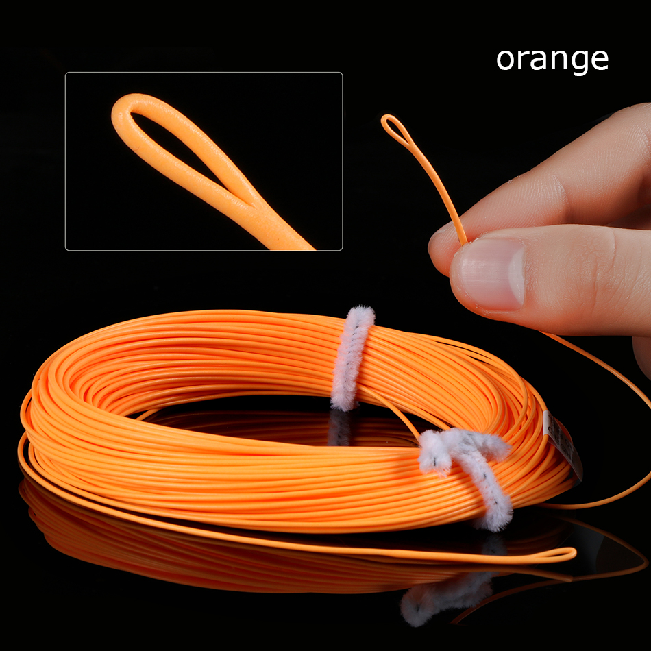 Goture GENERAL Fly Line 30M/100FT WF 3/4/5/6/7/8F Weight Forward Floating Fly Fishing Line with Welded Loops 7 Colors Optional