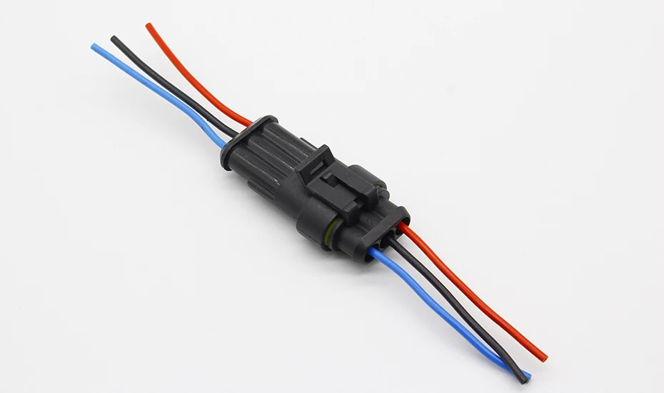 3 Pin Way Sealed Waterproof Electrical Wire Connector Plug Set Auto Connectors with Cable