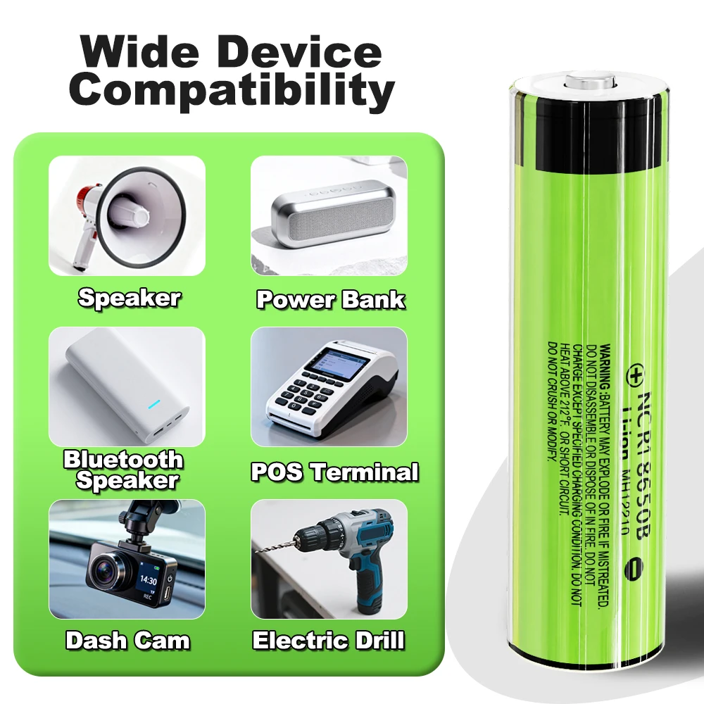 1-30pcs LiitoKala 34B-PCB NCR18650B 3.7v 18650 3500mah Lithium Rechargeable Battery Flashlight Batteries