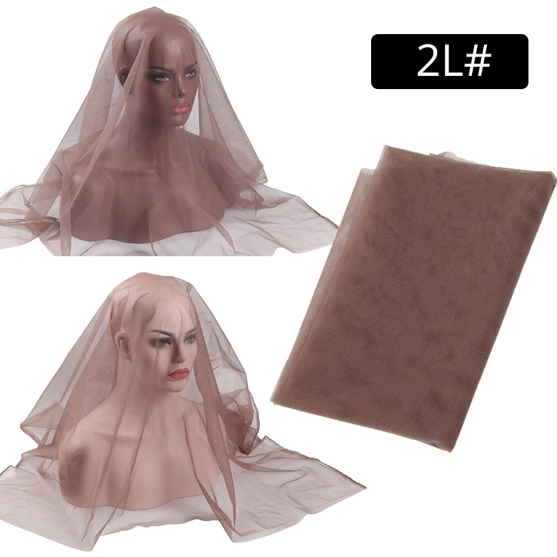 Plussign 1/4 Yard Hair Weaving Netting Top Swiss Lace Material Basement Foundation Toupee Frontal Closure Net For Making Wigs
