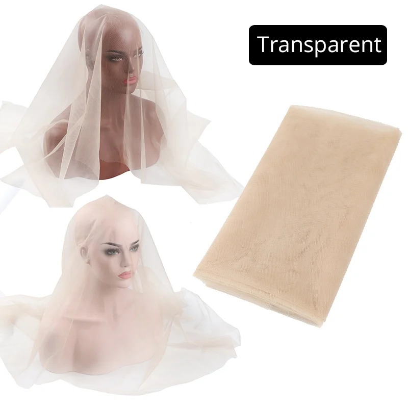 Plussign 1/4 Yard Hair Weaving Netting Top Swiss Lace Material Basement Foundation Toupee Frontal Closure Net For Making Wigs
