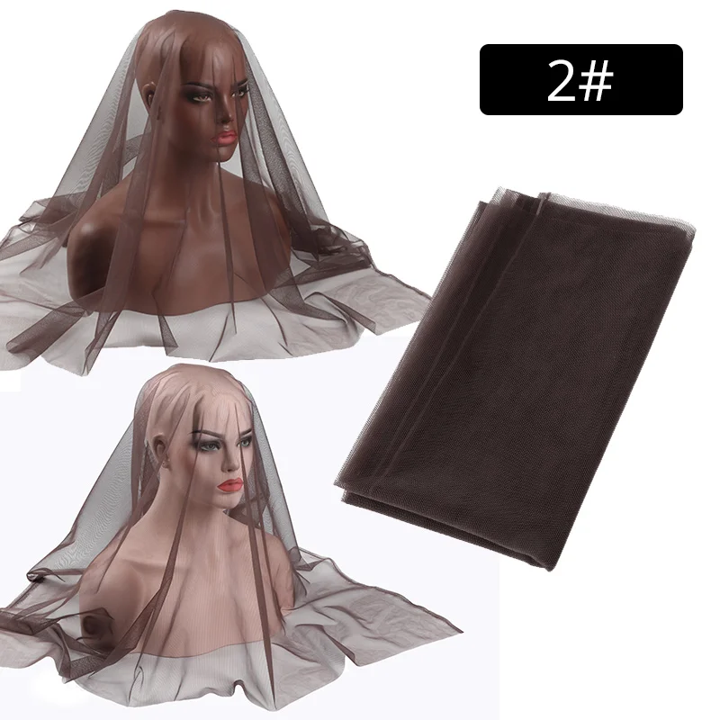 Plussign 1/4 Yard Hair Weaving Netting Top Swiss Lace Material Basement Foundation Toupee Frontal Closure Net For Making Wigs