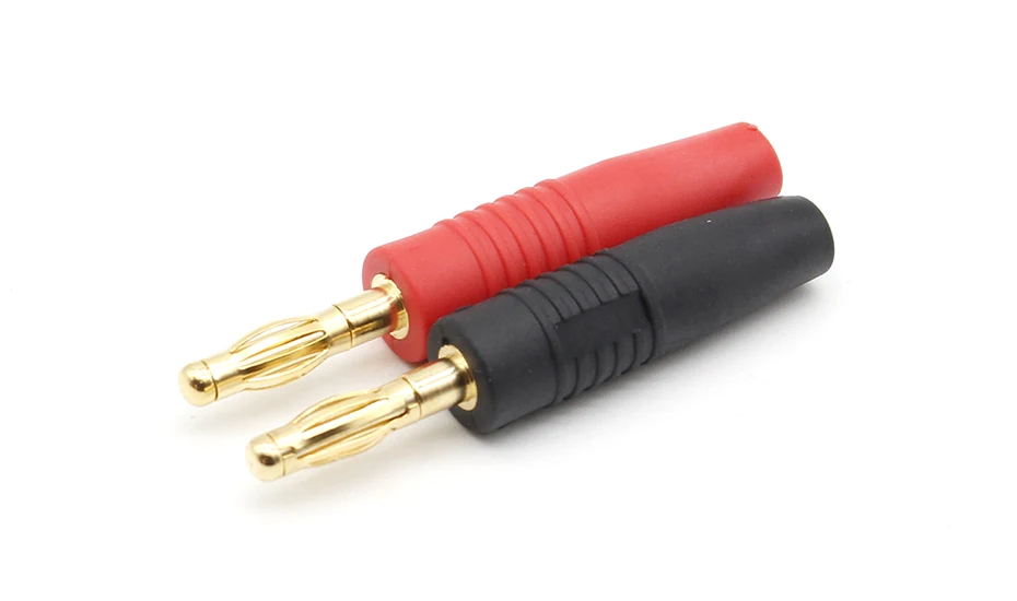 4pcs New 4mm Plugs Gold Plated Musical Speaker Cable Wire Pin Banana Plug Connectors