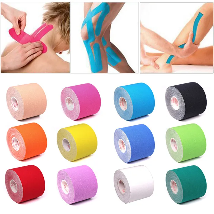 Width 2.5cm-10cm Kinesiology Tape 5m Athletic Tape Sports Recovery Knee Protector Waterproof Tennis Muscle Pain Relief Bandage
