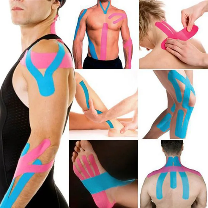 Width 2.5cm-10cm Kinesiology Tape 5m Athletic Tape Sports Recovery Knee Protector Waterproof Tennis Muscle Pain Relief Bandage