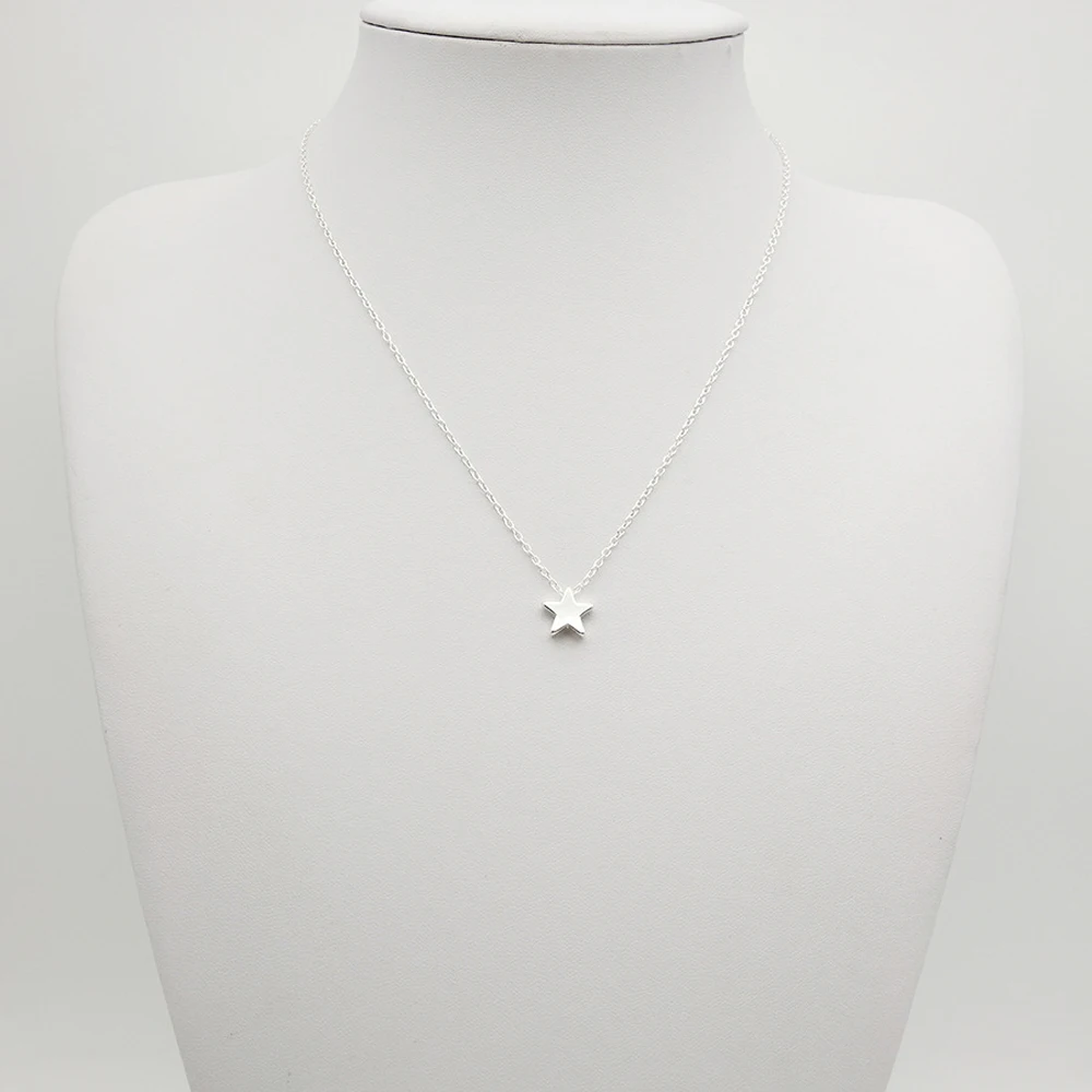2024 New Women Chocker Gold/Silver Color Chain Star Heart Choker Necklace Jewelry Collana Kolye Bijoux Collares Mujer Collier