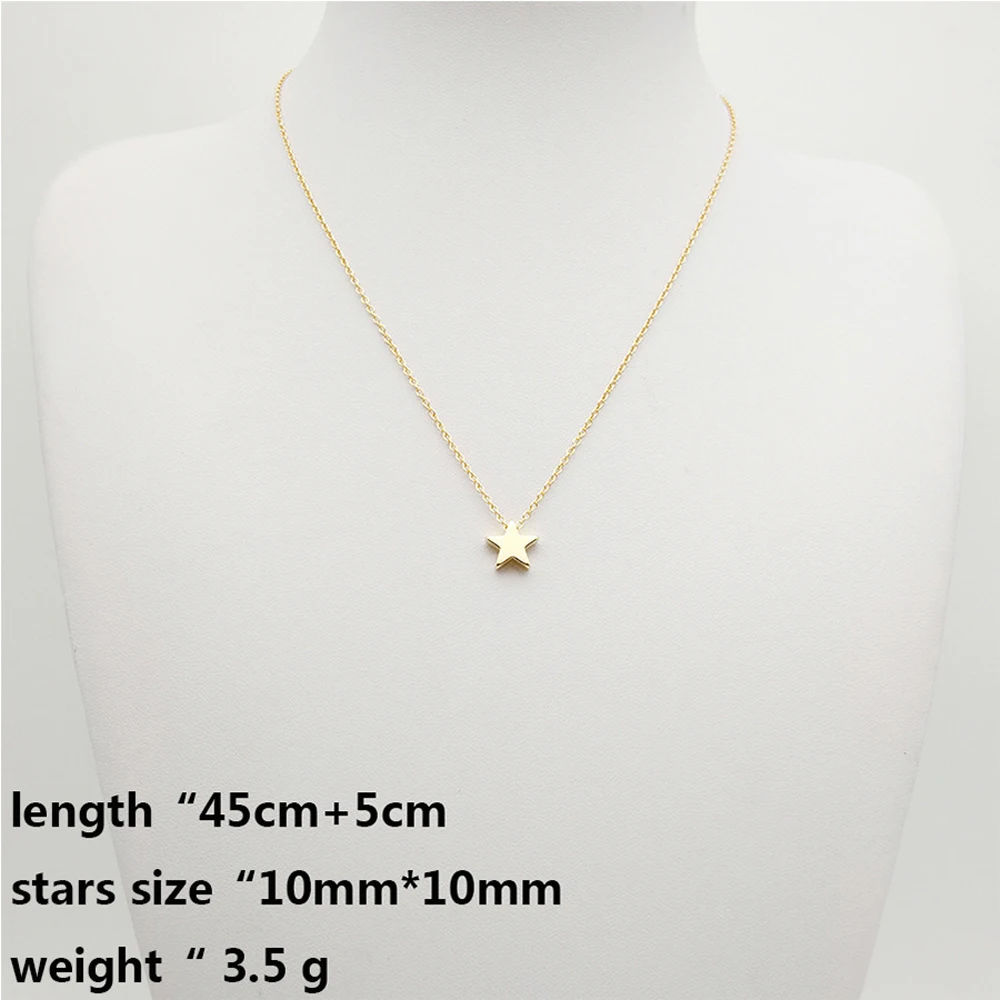 2024 New Women Chocker Gold/Silver Color Chain Star Heart Choker Necklace Jewelry Collana Kolye Bijoux Collares Mujer Collier
