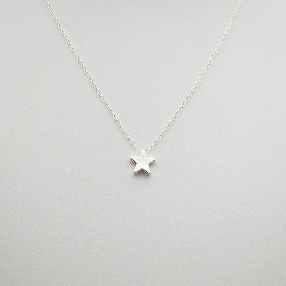 2024 New Women Chocker Gold/Silver Color Chain Star Heart Choker Necklace Jewelry Collana Kolye Bijoux Collares Mujer Collier