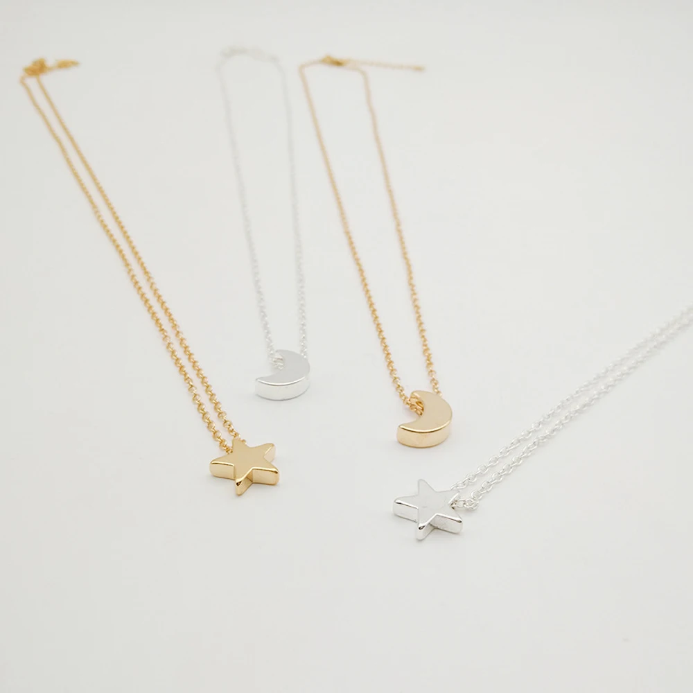 2024 New Women Chocker Gold/Silver Color Chain Star Heart Choker Necklace Jewelry Collana Kolye Bijoux Collares Mujer Collier