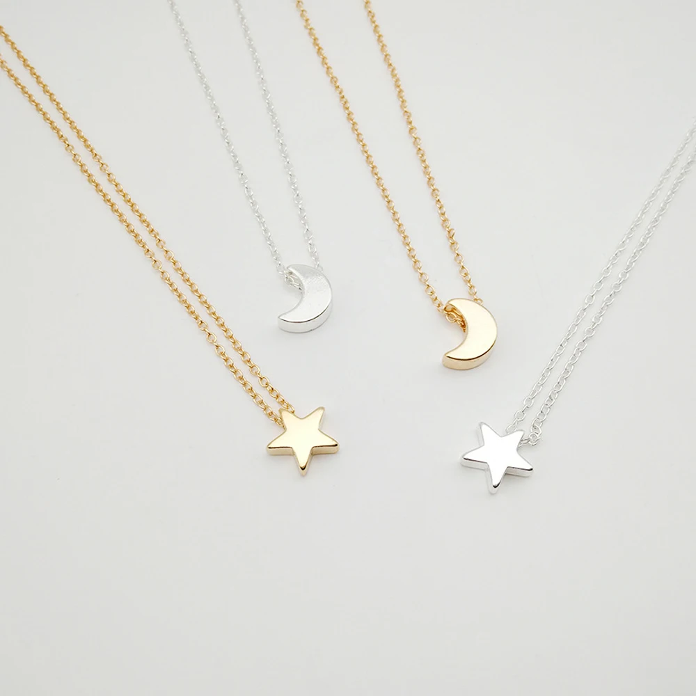 2024 New Women Chocker Gold/Silver Color Chain Star Heart Choker Necklace Jewelry Collana Kolye Bijoux Collares Mujer Collier