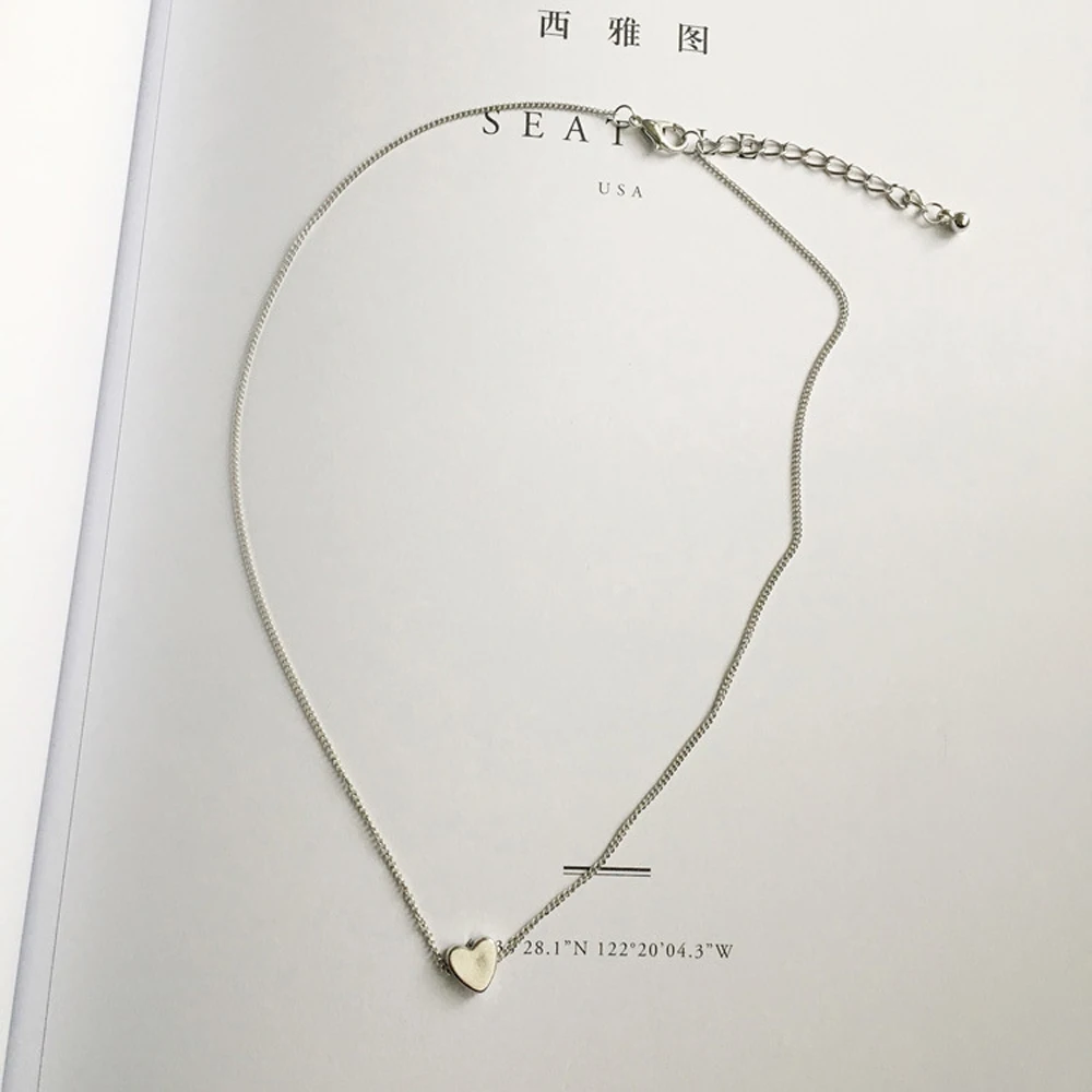 2024 New Women Chocker Gold/Silver Color Chain Star Heart Choker Necklace Jewelry Collana Kolye Bijoux Collares Mujer Collier