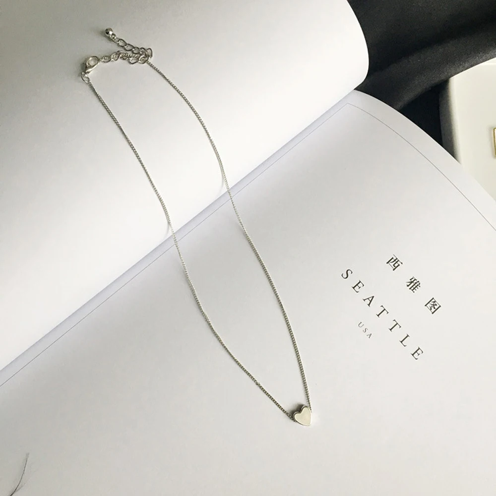 2024 New Women Chocker Gold/Silver Color Chain Star Heart Choker Necklace Jewelry Collana Kolye Bijoux Collares Mujer Collier