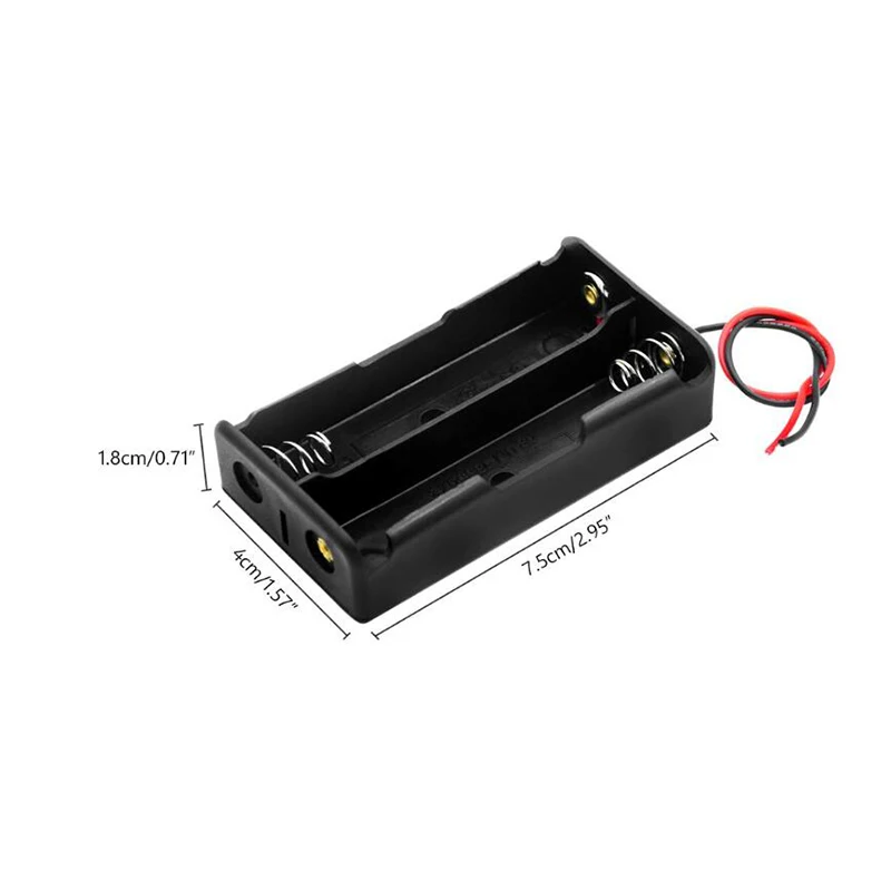 Hot Sell 18650 Power Bank Cases 1X 2X 3X 4X 18650 Battery Holder Storage Box Case 1 2 3 4 Slot Battery Container With Wire Lead