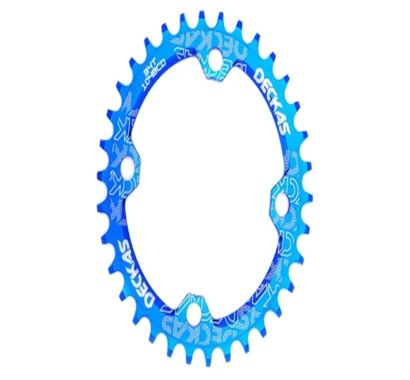 Deckas 104BCD Round Narrow Wide Chainring MTB Mountain Bike Bicycle 104BCD 32T 34T 36T 38T Crankset Tooth Plate Parts 104 BCD
