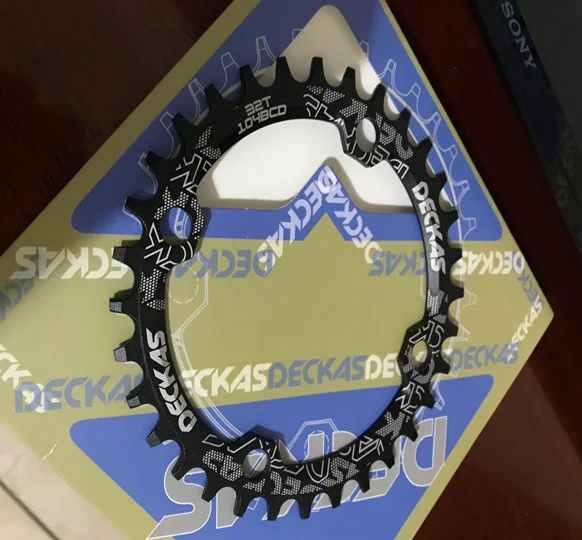 Deckas 104BCD Round Narrow Wide Chainring MTB Mountain Bike Bicycle 104BCD 32T 34T 36T 38T Crankset Tooth Plate Parts 104 BCD