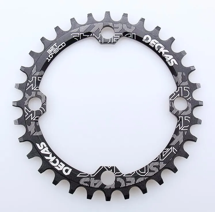 Deckas 104BCD Round Narrow Wide Chainring MTB Mountain Bike Bicycle 104BCD 32T 34T 36T 38T Crankset Tooth Plate Parts 104 BCD