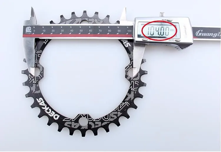 Deckas 104BCD Round Narrow Wide Chainring MTB Mountain Bike Bicycle 104BCD 32T 34T 36T 38T Crankset Tooth Plate Parts 104 BCD