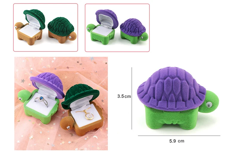 1 Piece Lovely Velvet Jewelry Box Container Wedding Ring Box for Earrings Necklace Bracelet Display Gift Box Holder 16 Styles