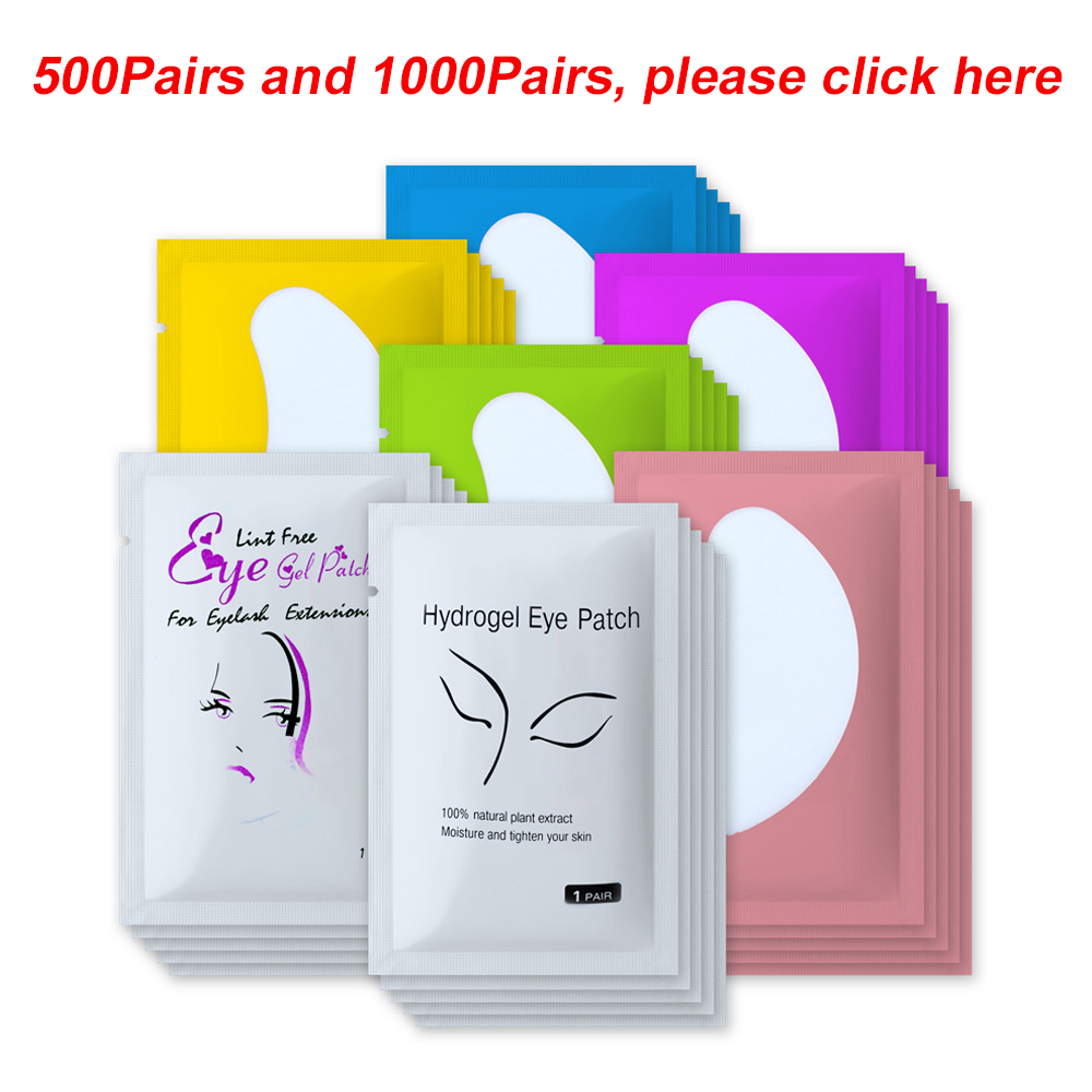 25/50/100Pairs Eye Patches Under Eyelash Pads for Building Paper Patches Lint Free Stickers for False Eyelashes LAUKISS