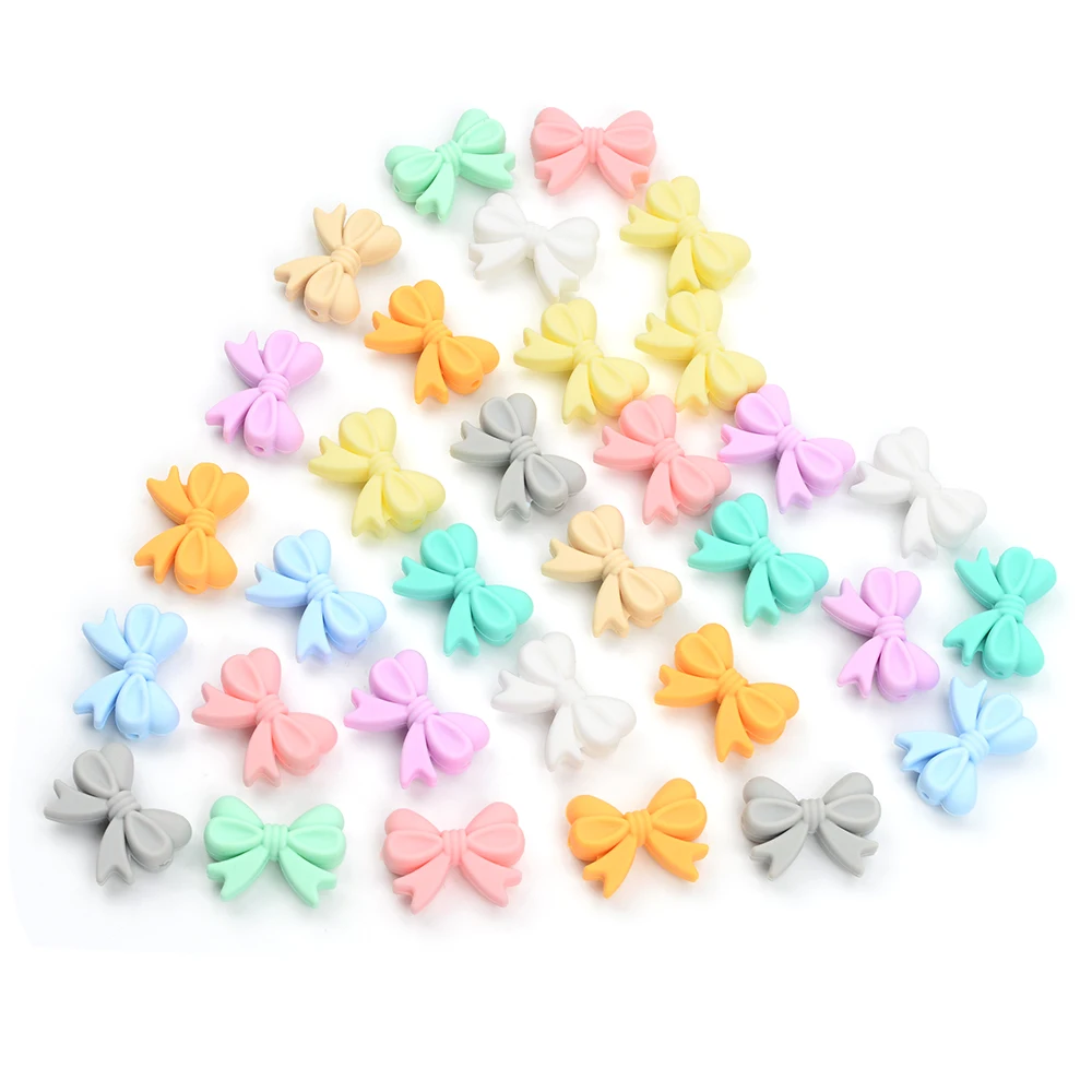 LOFCA 10pcs/lot Silicone Crown Beads BPA Free Silicon Teething Beads Baby Chew Teething Necklace DIY Pacifier Clips Accessory