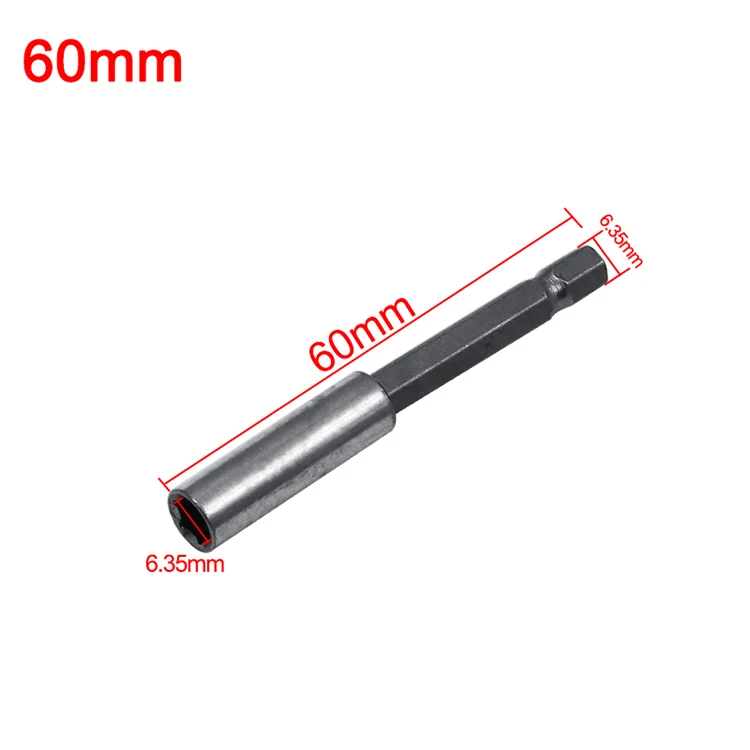 1/4 Hex Shank Quick Release Electric Drill Magnetic Screwdriver Bit Holder 60mm 75mm 100mm 150mm