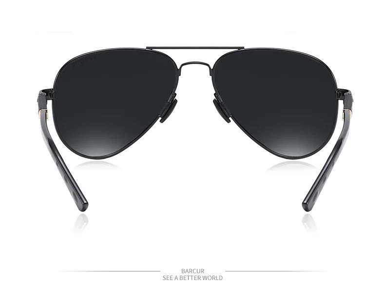 BARCUR Polarized Mens Sunglasses Pilot Sun Glasses for Men accessories Driving Fishing Hiking Eyewear Oculos Gafas De Sol