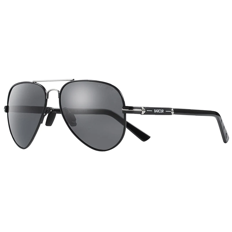 BARCUR Polarized Mens Sunglasses Pilot Sun Glasses for Men accessories Driving Fishing Hiking Eyewear Oculos Gafas De Sol