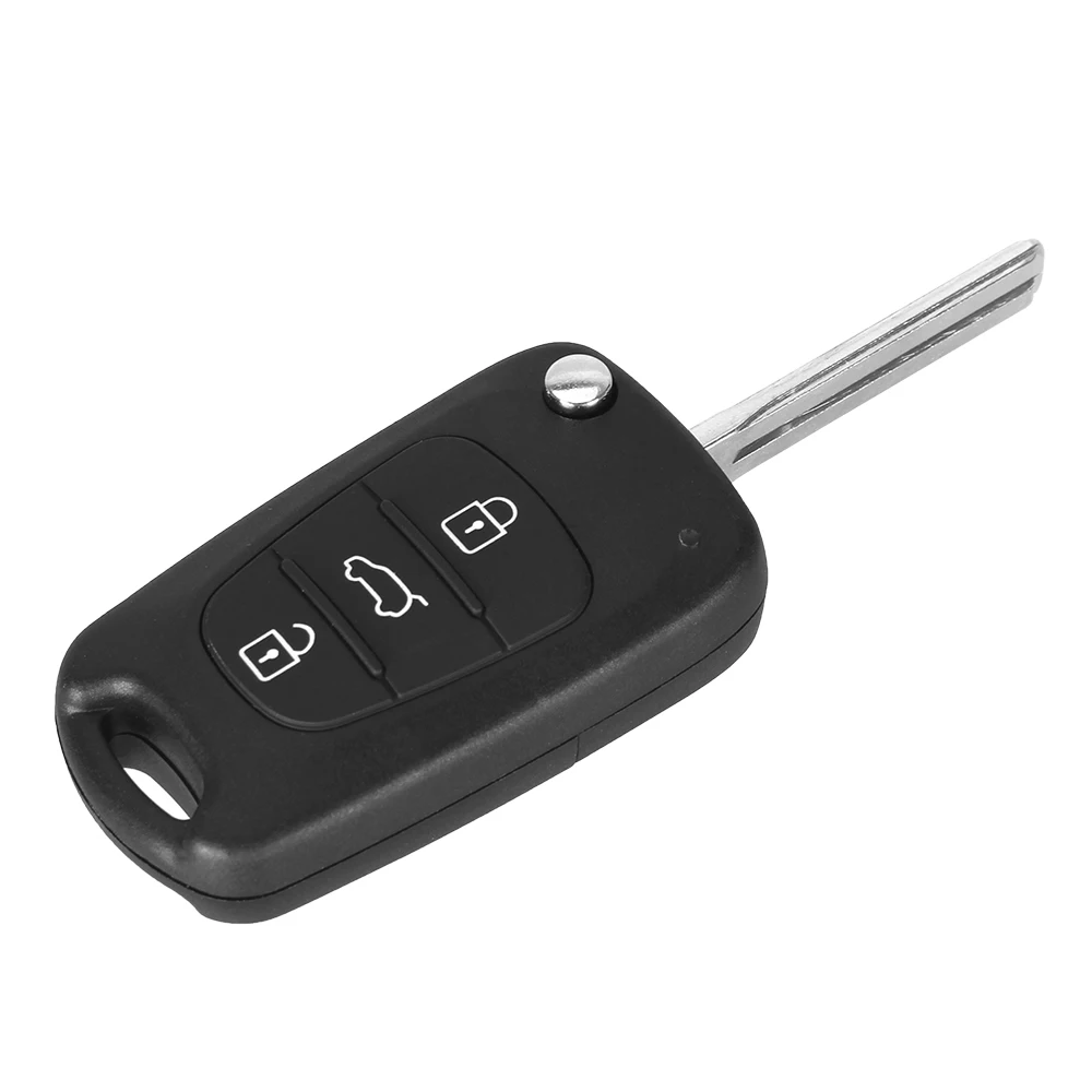 KEYYOU Replacement Remote Car Key Shell 3BT Flip Folding Key Case For Kia K2 K5 Rio 3 Picanto Ceed Cerato Sportage For Hyundai