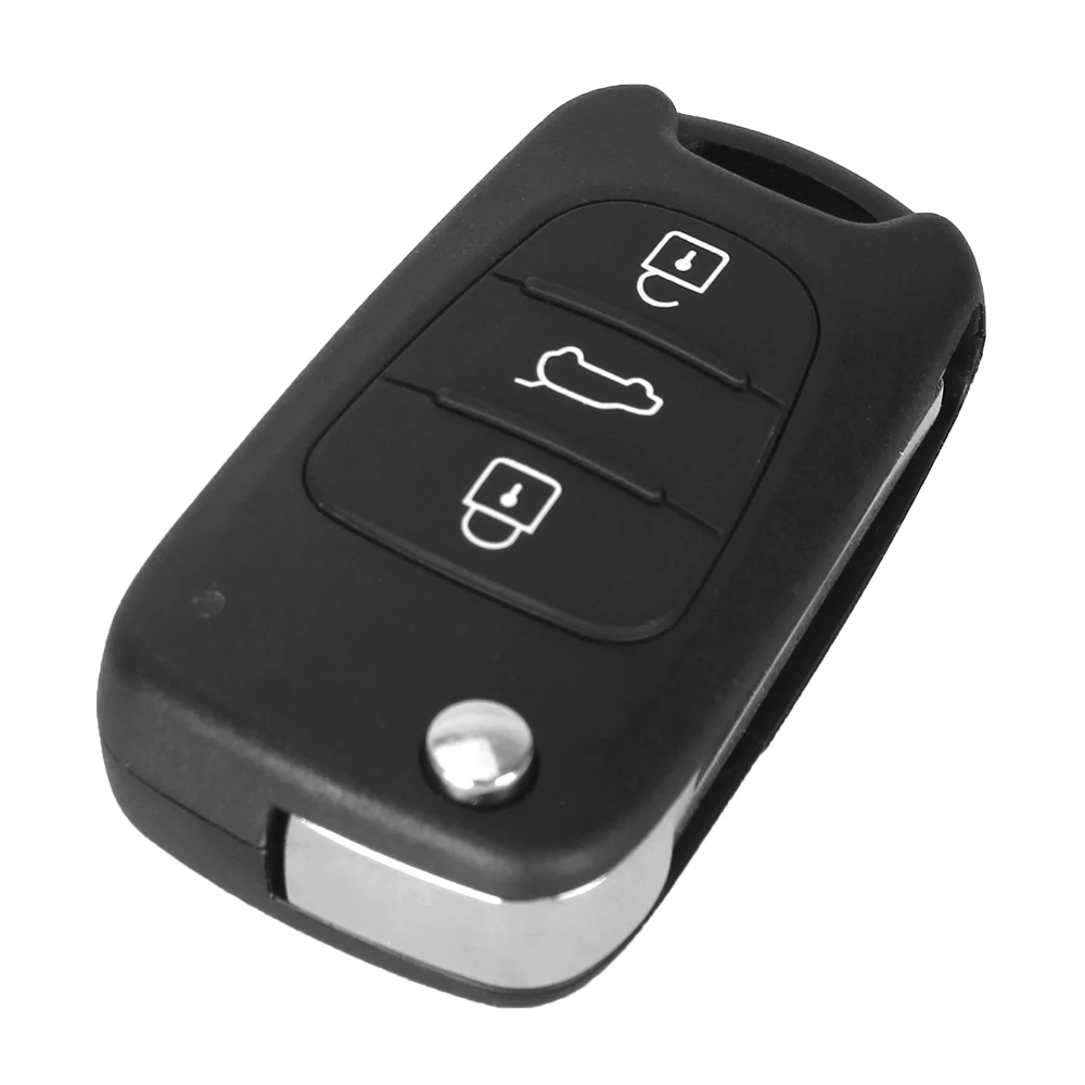 KEYYOU Replacement Remote Car Key Shell 3BT Flip Folding Key Case For Kia K2 K5 Rio 3 Picanto Ceed Cerato Sportage For Hyundai