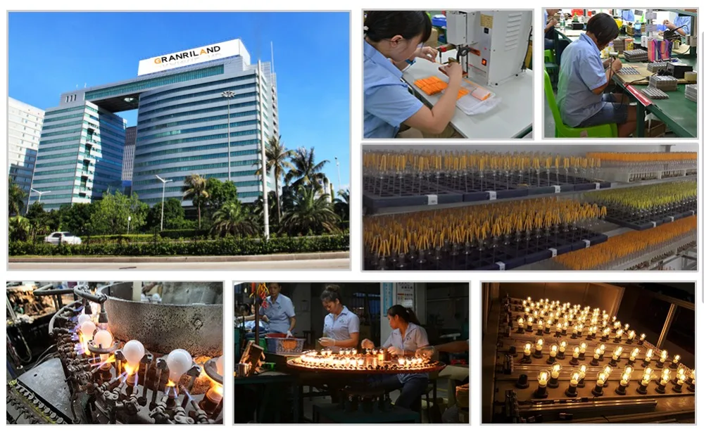 GANRILAND LED Candle Bulbs E12 E14 Dimmable C7 T22G 1W Decorative Light 110V US 220V EU Warm White Ampoule Lamp for Decor